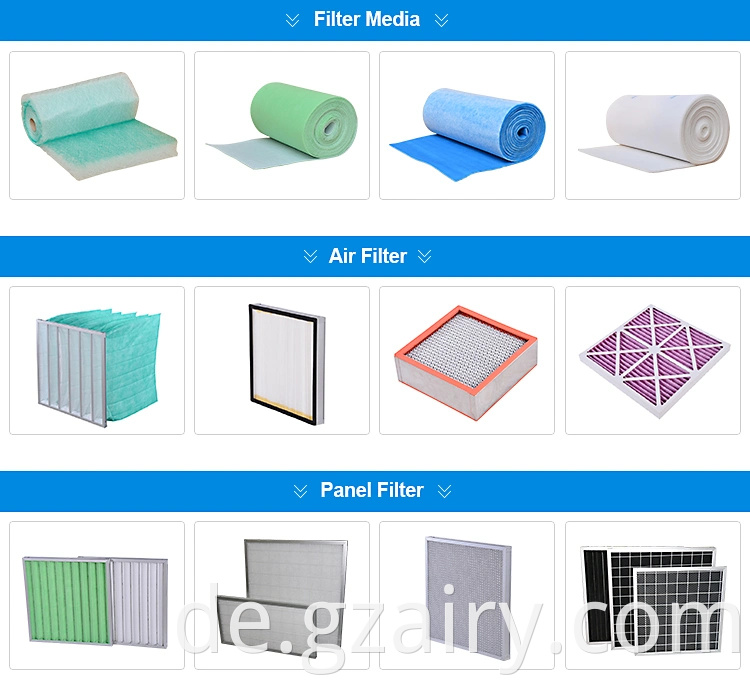 Glasfaserfilter Medienbodenfilter in Roll für Lackierkabine /Sprühkabine